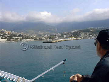 Approacing entrance to Yalta Harbour